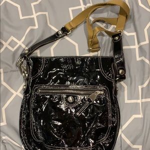 B Makowsky Patent Leather Crossbody Bag